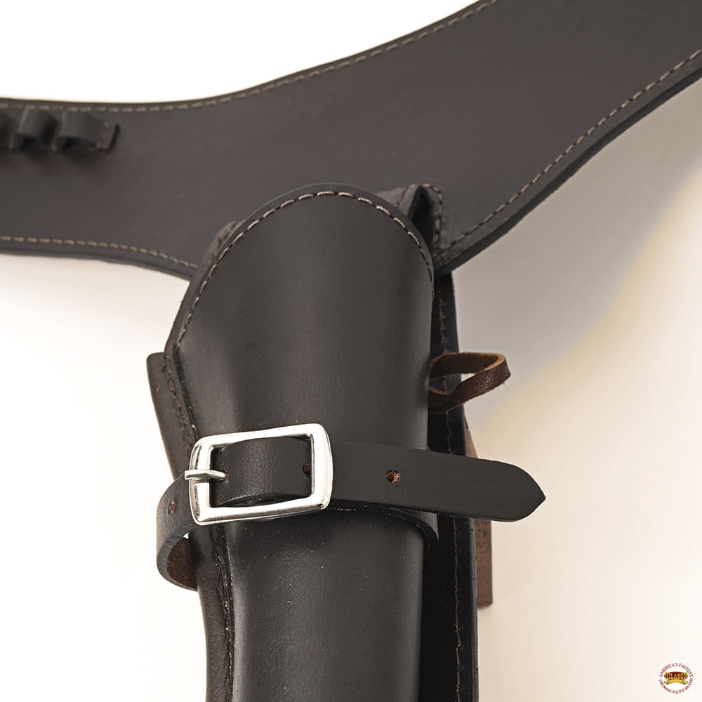 36 In Hilason Western Right Hand Gun Holster Rig 44/45 Cal Leather Cowboy