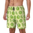 thumbnail image 2 of Uemuo Various Lemons Pattern Mens Swim Trunks Quick Dry Board Shorts with Mesh Lining, Stretch Beach Shorts Quick Dry No-Chafing Board Shorts-3X-Large, 2 of 9