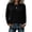 Black, variant on Women's Pullover Sweaters Cable Knit Crew Neck Long Sleeve Ribbed Trim Knit Sweater Cozy Fall Winter Casual Daily Wear