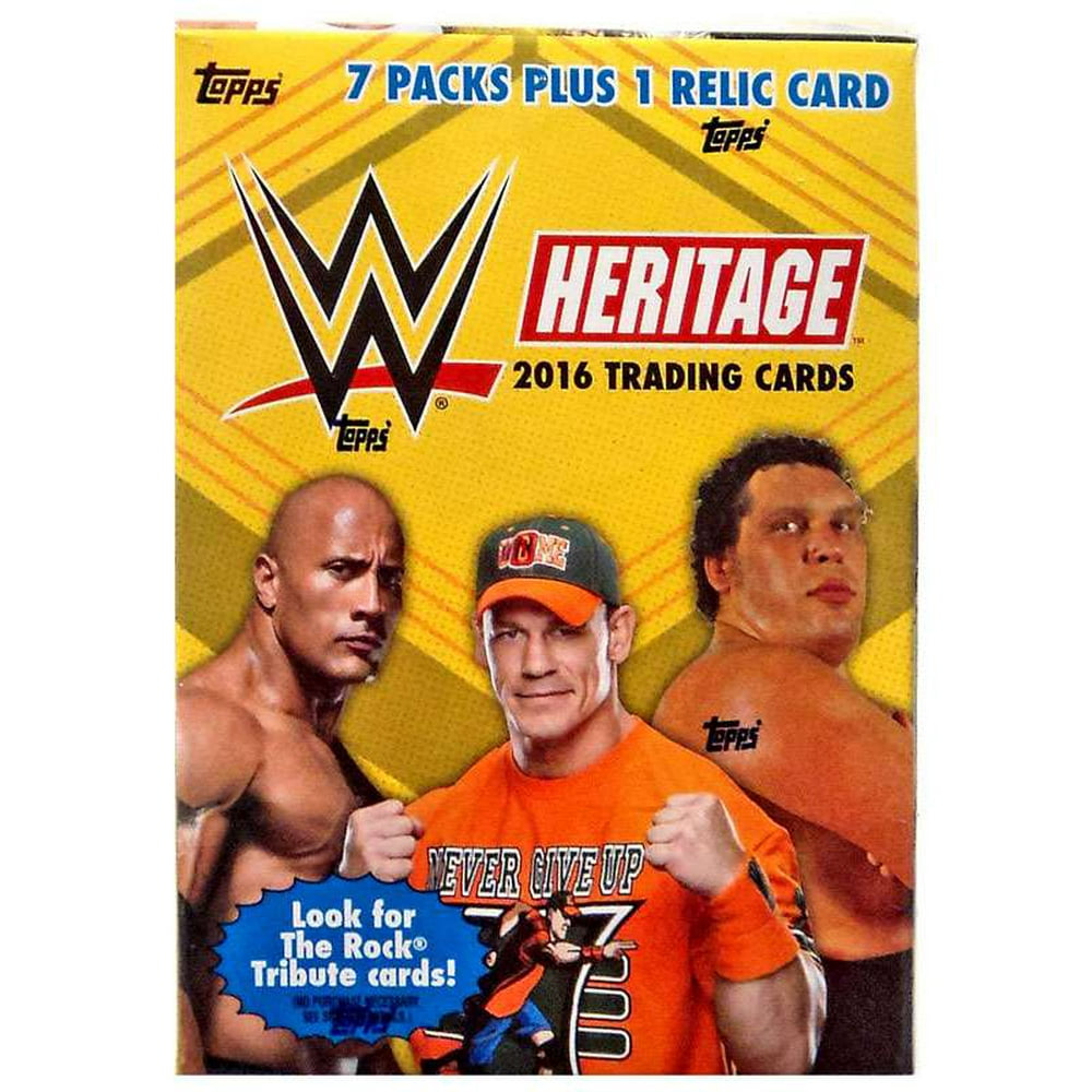 WWE Wrestling 2016 WWE Heritage Trading Card Blaster Box