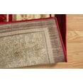 thumbnail image 4 of Designer Home Soft Oriental Indoor Area Rug Bordered All-Over Floral  - Actual Size: 7' 10" x 10' 6" Rectangle (Red), 4 of 5