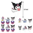 thumbnail image 3 of 25pcs Kuromi Party Decoration,Kuromi Cake Topper CupcakeS Set Party Supplies Decoration Decor Kit, 3 of 4