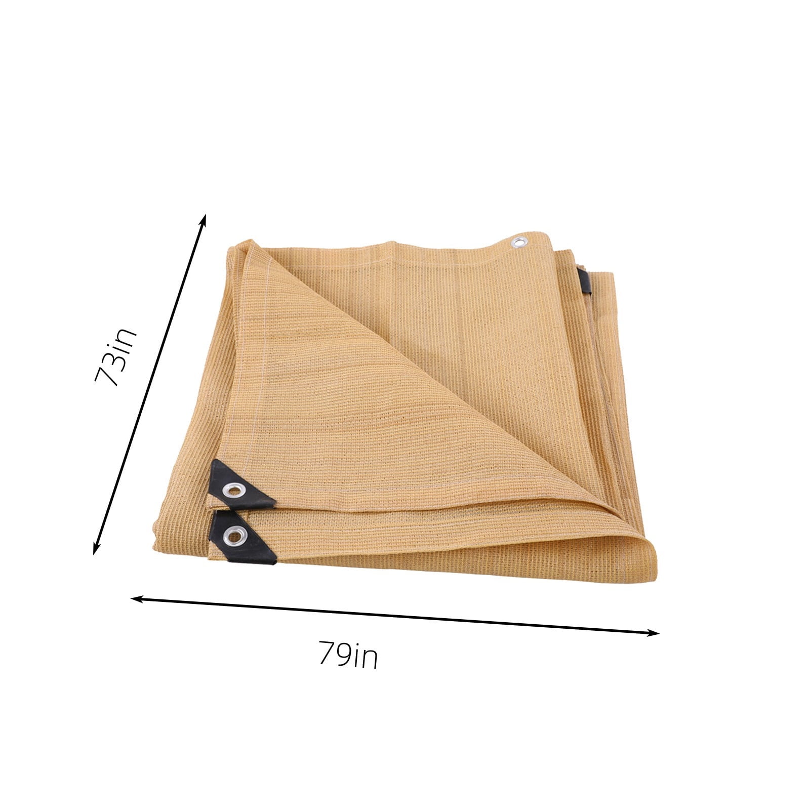 EDHITNR Premium Sun Shade Cloth, Outdoor Patio Pergola Cover with UV Protection, Heavy-Duty Sunshade Fabric for Backyard Garden Greenhouse, Reinforced Grommets Included, Khaki
