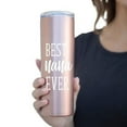 thumbnail image 2 of Best Nana Ever Rose Gold 20 oz Skinny Tumbler, 2 of 6