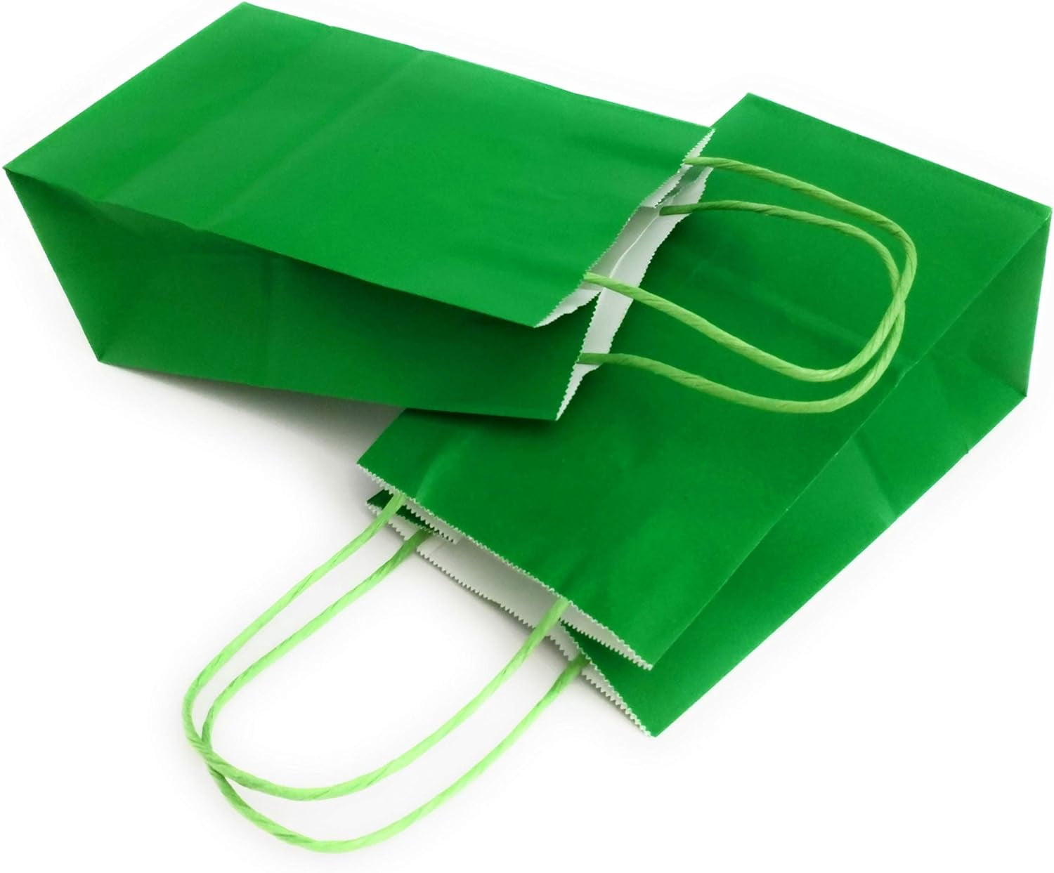 Bags 24pcs 5.25x3.5x8.5 Inches, Paper Bags with Handles for Birthday, Wedding  Favors, Bachelorette , Paper Tote Bags for Any  Themes, Small Green
