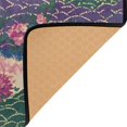 thumbnail image 3 of Yayeee Area Rugs for Living Room 6.7'x4.8' Non Slip Washable Bedroom Floor Carpet, Green Floral Wave, 3 of 5