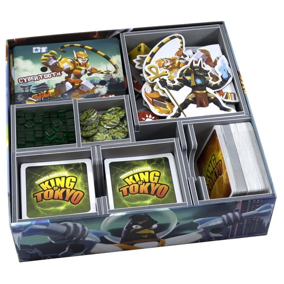 Folded Space King of Tokyo King of New York and Expansions Board Game Box Inserts