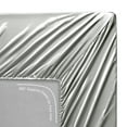 thumbnail image 5 of Luxury Satin Sheets Set Twin Size Light Gray, 3-Piece Bedding Sets with Deep Pockets - Soft and Smooth Satin Bed Sheets for Ultra Comfort and Elegance, 5 of 8