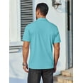 thumbnail image 3 of Thrilos Polo Shirts for Men Short Sleeve Dry Fit Shirts Printed Collar Casual Golf Polo Shirts, 3 of 8