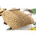 thumbnail image 3 of JUYGO Women Summer Beach Tote Bags Large Straw Bag Handwoven Rattan Shoulder Top-Handle Handbag, 3 of 4