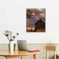 thumbnail image 3 of Creowell Windmill Barn Wall Art Barn Pictures Wall Decor Farmhouse Barn Wall Art Rustic Windmill Pictures Old Barn Paintings Rustic Farmhouse Poster Country Artwork for Living Room 16x20 in, 3 of 5