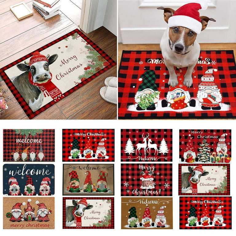 Carpet Christmas Decoration Doormat Farmhouse Happy Doormat