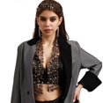 thumbnail image 2 of Delicate Sequins Scarf for Ladies Masquerades Lightweight Collars Wedding Party Scarf with Shinning Sequins White, 2 of 4