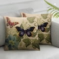 thumbnail image 2 of COMIO  Vintage Butterfly and Ivy Throw Pillow Cover French Country Decor  Decorative Cushion Case for Sofa Couch 2pc, 2 of 6
