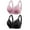 Black+Pink, variant on Push Up Bras for Women,No Underwire Full Coverage Bras for Older Women Valentine Day Plus Size Wireless Everyday Bra 2 Pack
