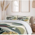 thumbnail image 6 of Ambesonne Nautical Duvet Cover Set, Modern Boho Botanical Sea, King, Sage Green, 6 of 6