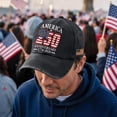 thumbnail image 4 of Sewkxo Usa 250th Anniversary Hat American Flag Graphic Baseball Cap Independence Day Adjustable 1776-2026 Patriotic Hat, 4 of 5