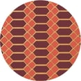 thumbnail image 1 of Ahgly Company Machine Washable Indoor Square Transitional Red Area Rugs, 3' Square, 1 of 7