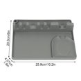 thumbnail image 4 of AMERTEER Spoon Holder Silicone Spatula Storage Rack 6 Slots Hanging Utensil Rest Kitchen Supply  Blue, 4 of 10