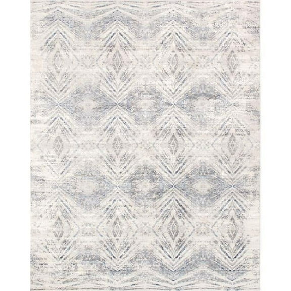 Pasargad Home  6 x 9 ft. Efes Design Power Loom Area Rug - Light Grey