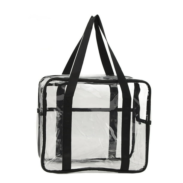 Black clear bag deals