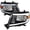 Black Housing Clear Lens, variant on Spec-D Tuning Chrome Headlights w/ LED Tube Compatible with 2005-2011 Toyota Tacoma, Left + Right Pair Headlamps Assembly
