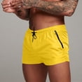 thumbnail image 3 of happyYEE Men's Athletic Running Shorts with Pocket Zipper Elastic Waist Outdoor Sports Shorts with Mesh Lining ,L, 3 of 5