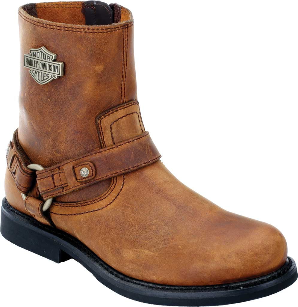 Brown 10.5 M US Harley-Davidson Mens Scout Harness Motorcycle Boot 
