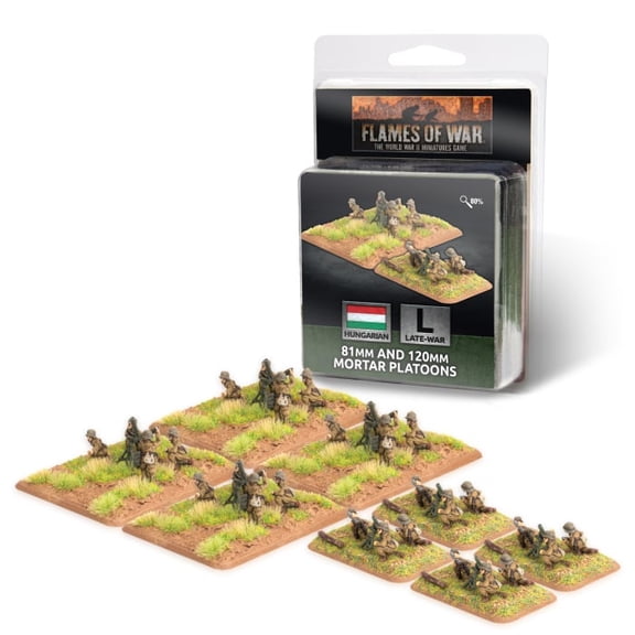 Flames of War: Hungarian 81mm and 120mm Mortar Platoons (Late-War)