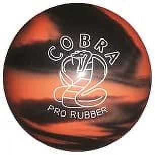 BuyBocceBalls New Listing - EPCO Candlepin Bowling Ball- Single - Cobra Pro Rubber - Orange & Black (4 1/2 inch- 2lbs. 6oz.)