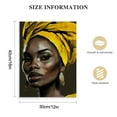 thumbnail image 2 of Nawypu African American Canvas Wall Art Abstract Black Woman Art Yellow Hair Black Girl Painting Woman Portrait Picturefor Living Room Bedroom Decor, 2 of 5