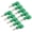 Green, variant on Rupoun 10pcs 4mm Stackable Banana Plug Connectors Solderless for Security Accessories, Red (3.94 inches / 10 cm)