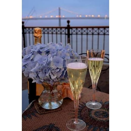 Dream Cache - Dream Cafe Bay Bridge - 19 Poster Print by Alan Blaustein