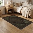 thumbnail image 2 of ODIKA 5'x7' Washable Area Rug Non-Slip, Chair-Friendly Motifs Distressed Border Scrolls Ornamental Scroll Vintage Boho Refined for Dining Room, Under Table, Home Office, 2 of 7