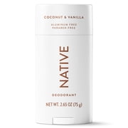 Native Deodorant for Women and Men, Aluminum Free, Coconut & Vanilla, 2.65 oz