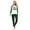 Women, variant on Yuaguia Family Matching Christmas Pajamas Set, Long Sleeve Raglan Tops with Santa Hat Antlers Letter O, Green Black Plaid Pants Holiday Loungewear Sleepwear Outfits, Baby 3 Months