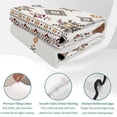 thumbnail image 4 of Twin XL Quilt Set 68''x98'', Southwest Geometric Lightweight Bedspread Coverlet Set with 2 Pillow Shams, Western Boho Ethnic Beige Grey Wooden Breathable All Season Quilt Bedding for Dorm/Guest Room, 4 of 9