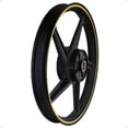 thumbnail image 1 of RIN TRASERO 1.6X18 PARA FT150TS ASPAS NEGRO CON FILO AMARILLO, 1 of 6