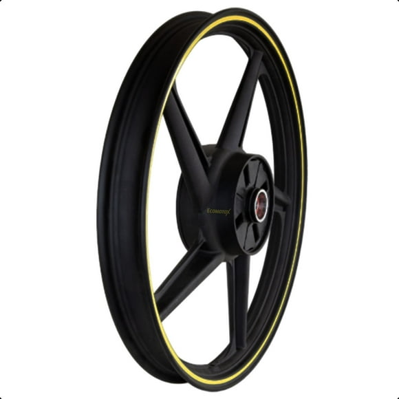 RIN TRASERO 1.6X18 PARA FT150TS ASPAS NEGRO CON FILO AMARILLO