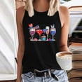 SWPZC Women's Happy 4th Of July Wine Glasses USA Flag Drinking Party