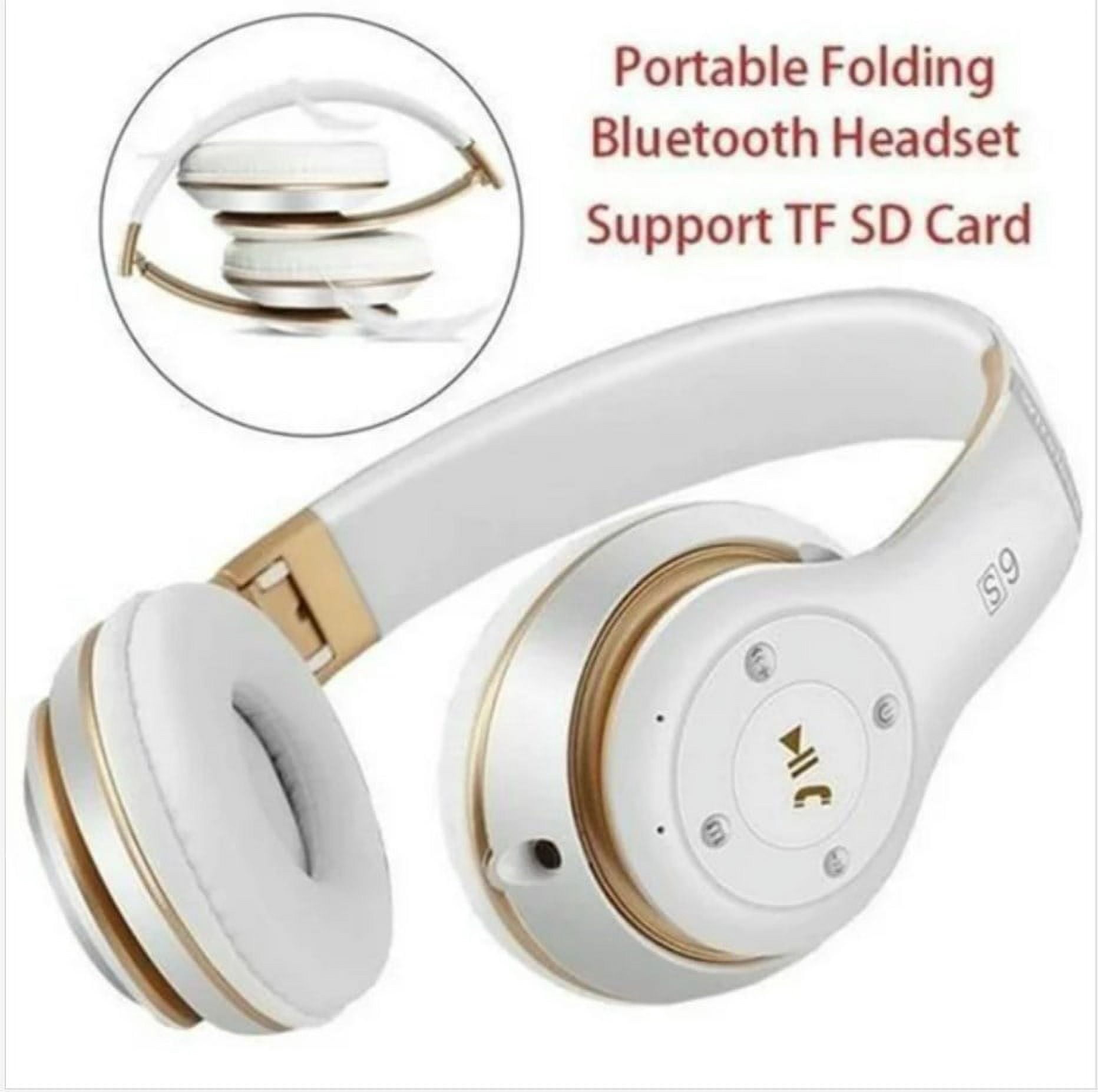 2 Pack Active Noise Cancelling Headphones, Roofei Wireless over Ear Bluetooth Headsets with Mic, White