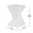White, variant on Antique Copper Outdoor Side Table Cube, MGO Fluted Patio End Table for Garden, Backyard, Poolside Accent