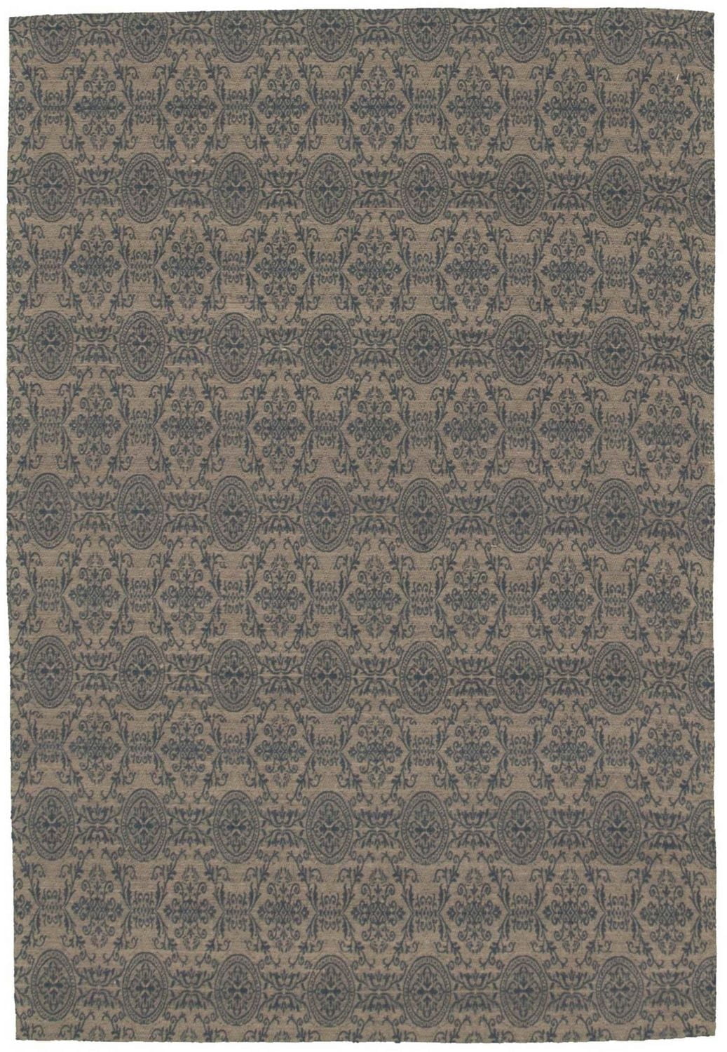 ECARPETGALLERY 4'9" x 6'9"  Transitional Collage Handmade Area Rug for Living Room, Dining Room and Bedroom in Yellow