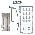 thumbnail image 5 of FGJQEFG Aluminum Oil Pan Kit for Chevrolet GM LS1 LS3 LSA LSX New Muscle Car Engines w/Oil Filter, 5 of 5