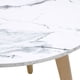 thumbnail image 4 of MESA FRANKFURT 80CM IMITACIÓN PIEDRA SINTERIZADA COLOR BLANCO, 4 of 8