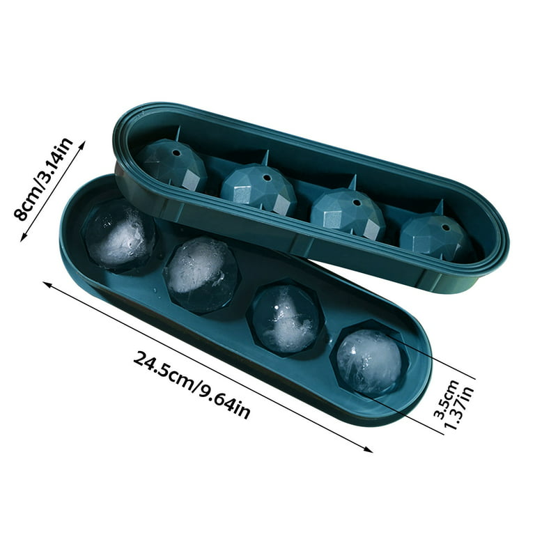 Pianpianzi Shape Ice Ice Mode for Face Ice Curls Flexible Ice Tray 4 Ice  Molds For Freezer Easy Release Stackable Ice Trays For Cocktail 