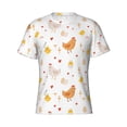 thumbnail image 4 of Qekee Funny Chicken Classic Fit T-Shirt Men's Shirt Men's Tight Short Sleeves for Exercise, Running, Mountaineering - Funny Chicken, 4 of 9