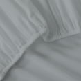 thumbnail image 5 of Color Sense 100% Cotton Percale Cool & Crisp 2-Piece Fitted Bedsheet Set Twin Light Gray, 5 of 9