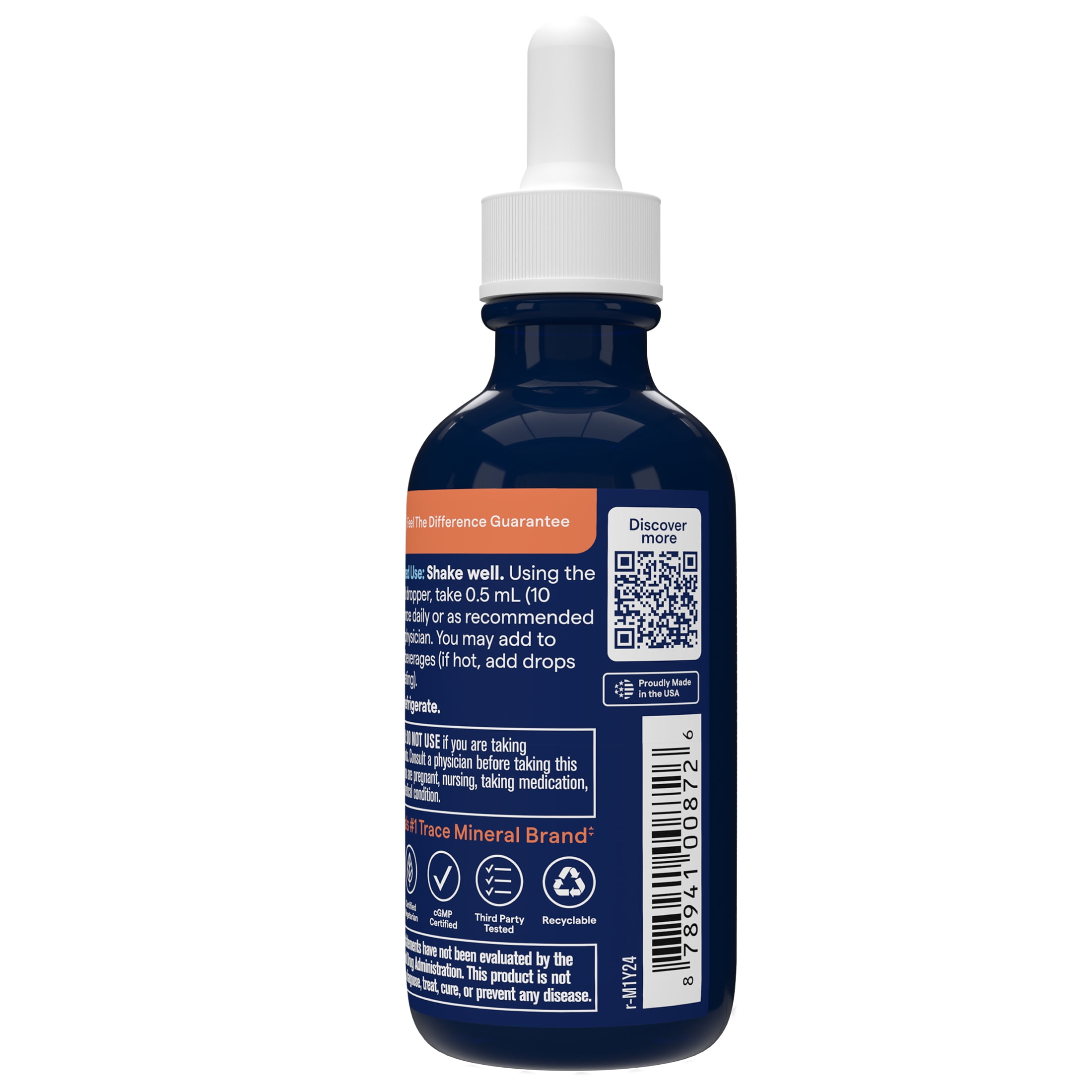 Trace Minerals Ionic Vitamin D3 + K2 Liquid for Bones, Heart Health & Immunity, 2 Fluid Ounce, 120 Servings