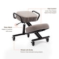 thumbnail image 4 of DR.LOMILOMI Ergonomic Kneeling Chair 512 AKONI, Adjustable Stool for Home and Office, Improve Your Posture, Thick Comfortable Cushions, Locking Wheels, 4 of 6